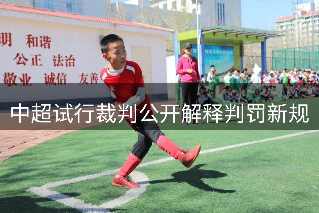 中超试行裁判公开解释判罚新规